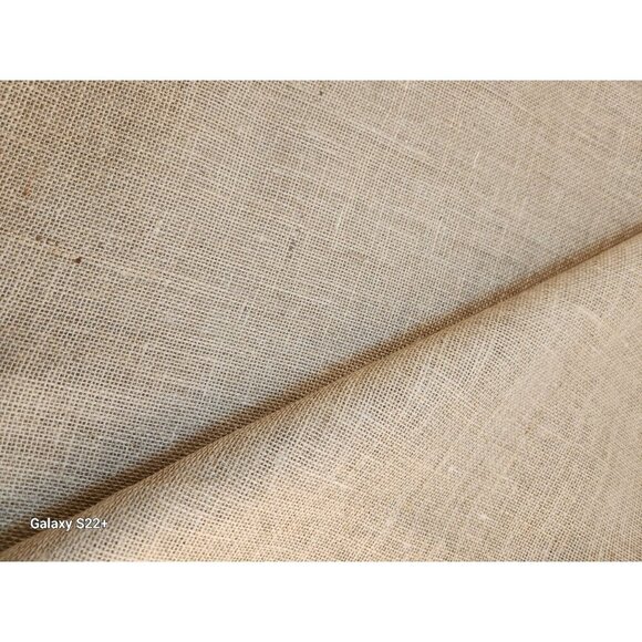 Rustic Burlap Fabric Tablecloth, Farmhouse Wedding Decor, Eco Friendly Craft Mat - Picture 6 of 6